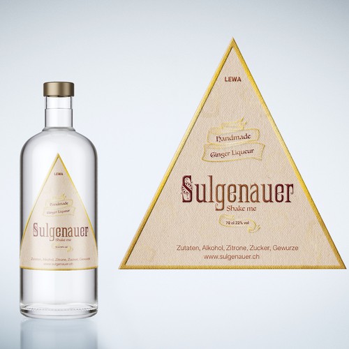 LABEL GINGER LIQUEUR DESIGN