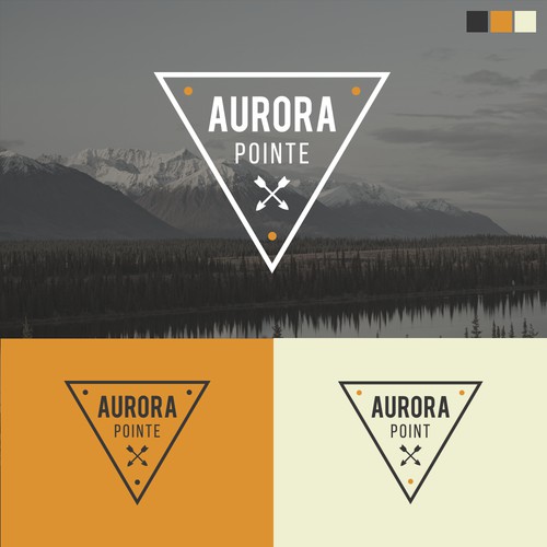 Logo concept for Aurora Pointe Activity Centre in Alaska