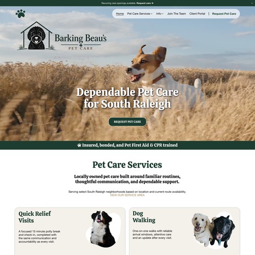 Barking Beau's Pet Care