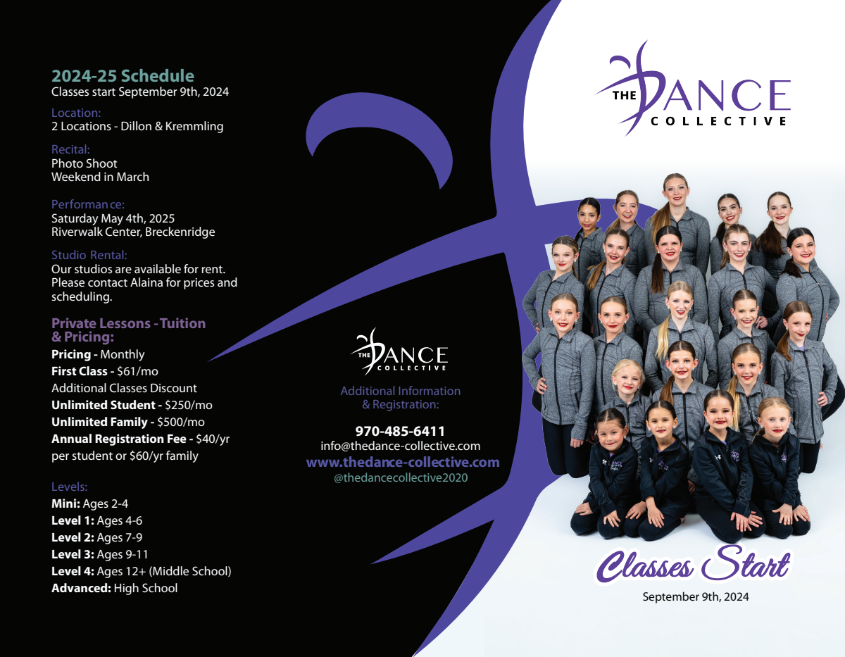 Brochure for Dance Studio