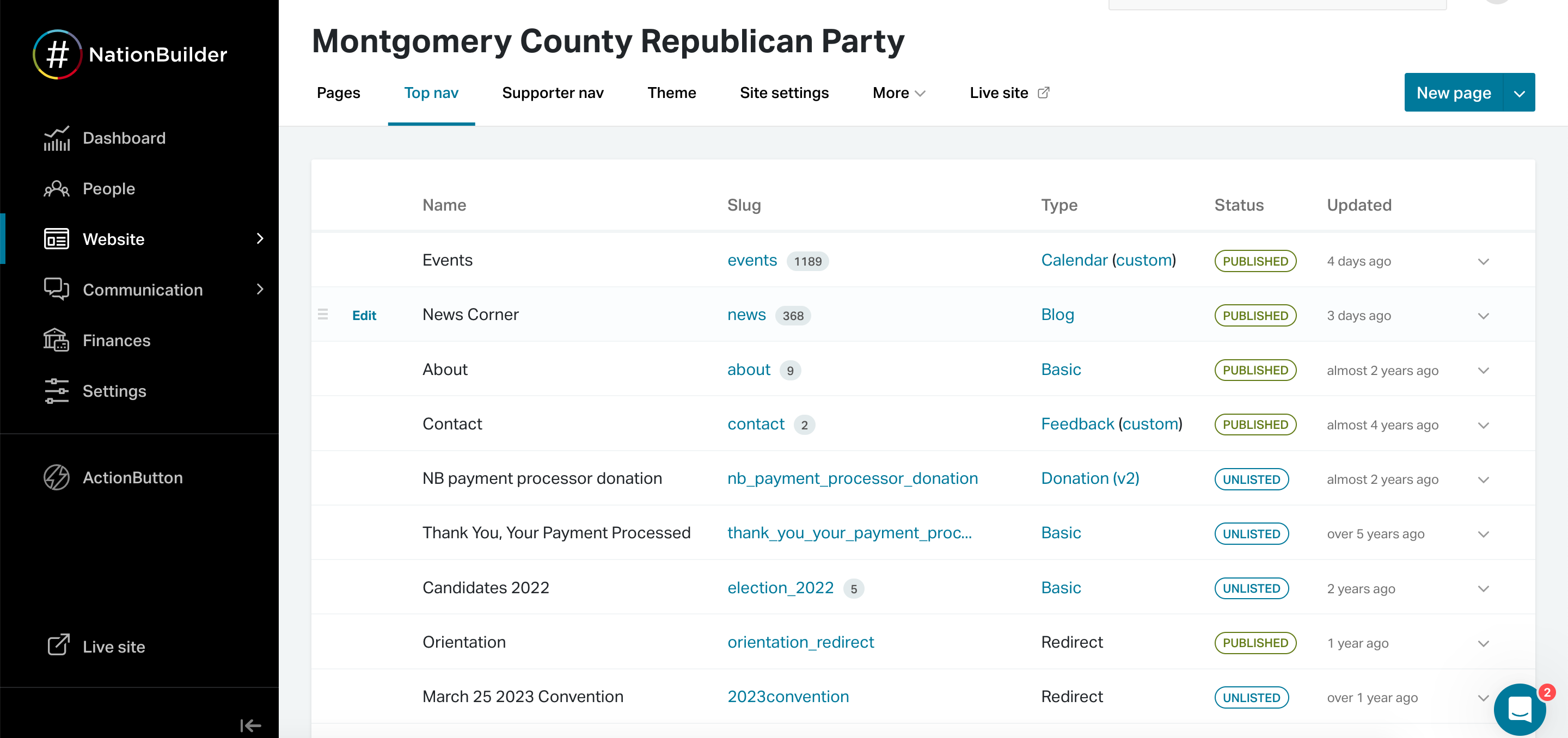 MCGOP upgrade