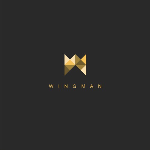 Simple clean logo for Wingman