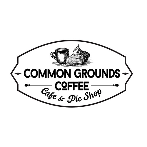 Vintage logo for small town cafe