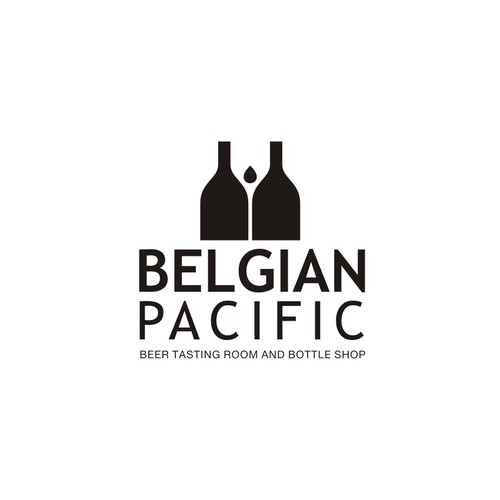 Create a stylish logo for a Belgian Beer Tasting room and bottle shop