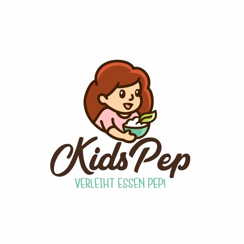Bold logo concept for kids food