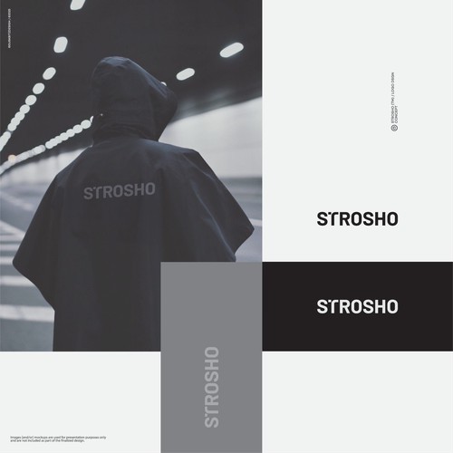 /STROSHO/ Streetwear wordmark design