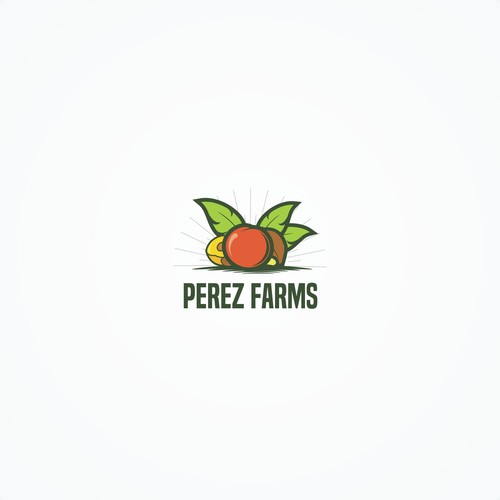 Vintage concept for perez farms logo