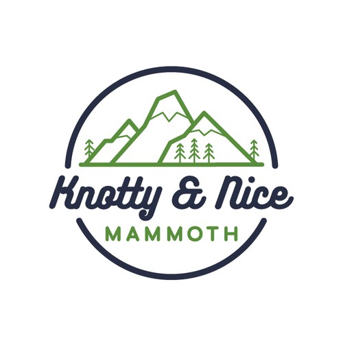 Mountain logo design for a vacation rental property