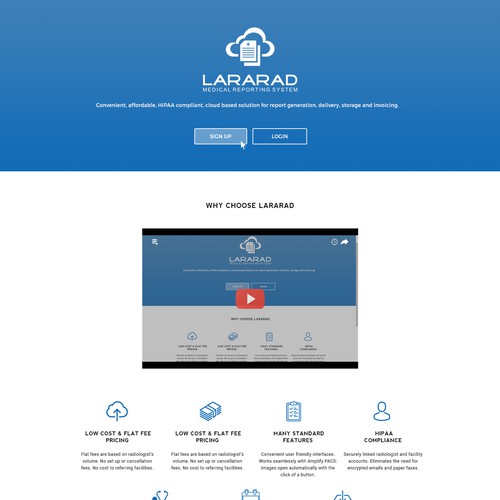 Redesign Lararad Web site