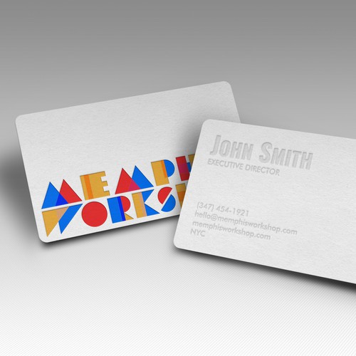 Blind Letterpress Business Card