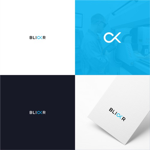 typo play at blickr logo design