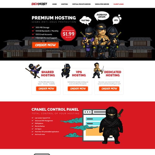 Web Hosting Design Idea