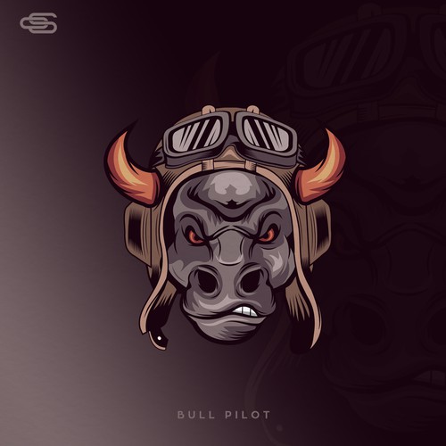 Bull Pilot logo design