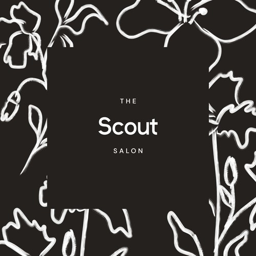 Minimal logo for the Scout hair salon