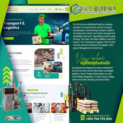 EGL (K) Ltd - Logistics Company Website