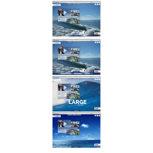 Recreate our landing page - Water Sports Product