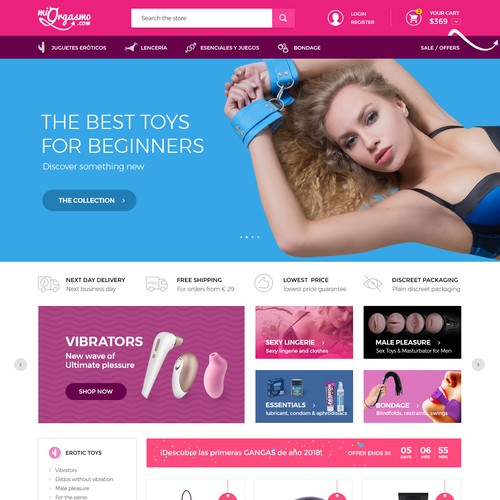 Sex toys online shop