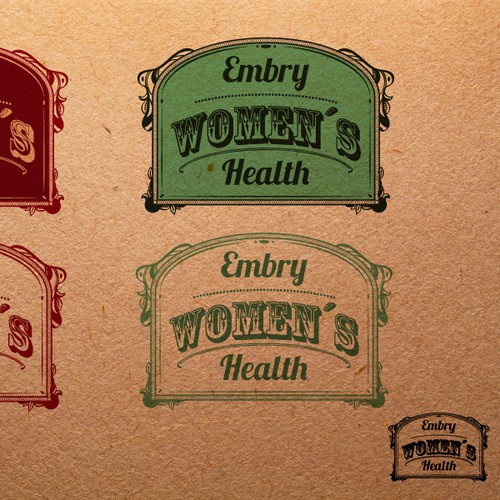 Vintage logo design for Women's Health Medical Practice