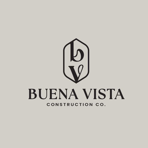 Elegant monogram logo for a construction company 