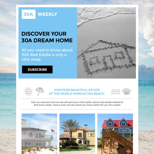 30A Weekly - Email Template design