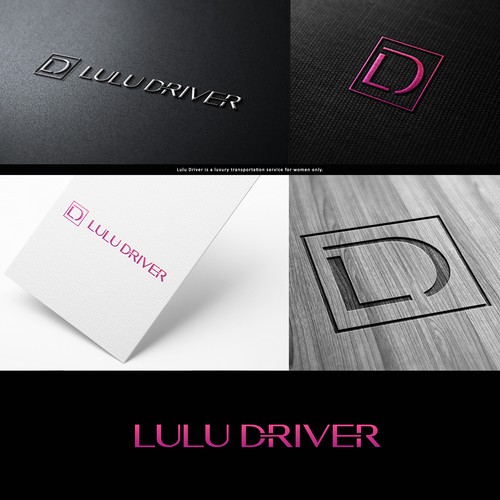 Logo design for luxury transportation service for women only.