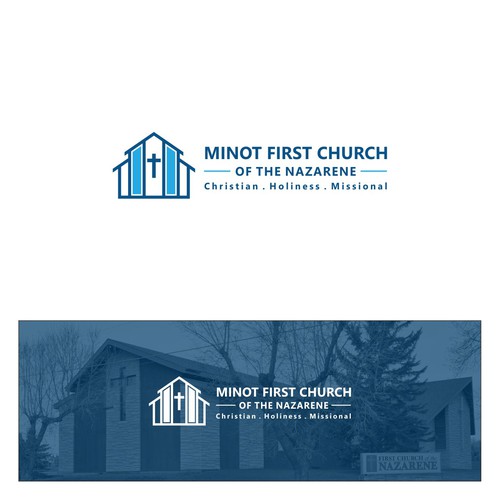 Clean and Simple Logo for Minot First Church of The Nazarene