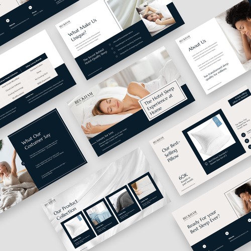 PowerPoint Presentation Template for Beckham Hotel Collection