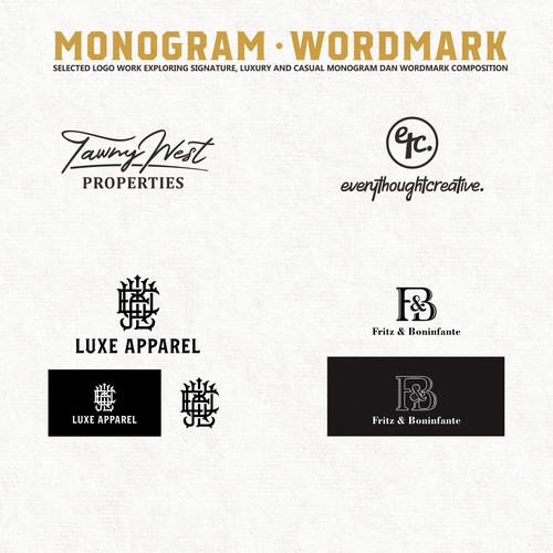 Monogram Wordmark Logofolio