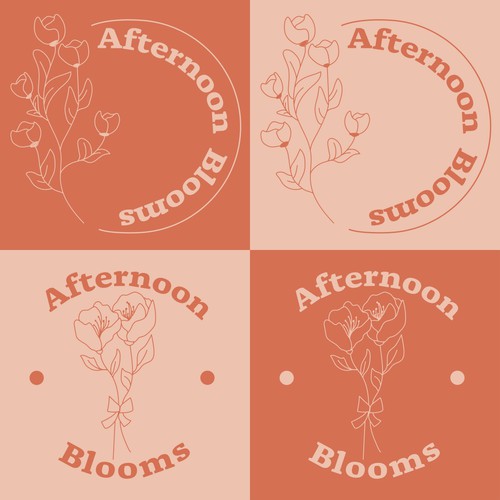 Afternoon Blooms (Logo Concepts 1-2)