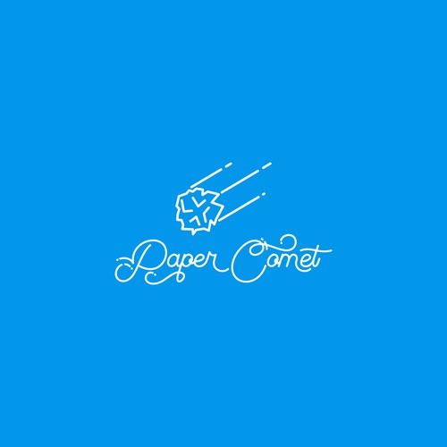 Logo concept foe Paper Comet