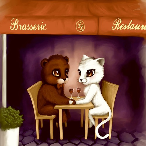 Illustration for romantic anniversary gift!