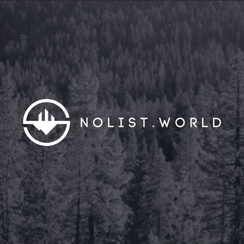 Simple and Clean Logo for NoList.World 