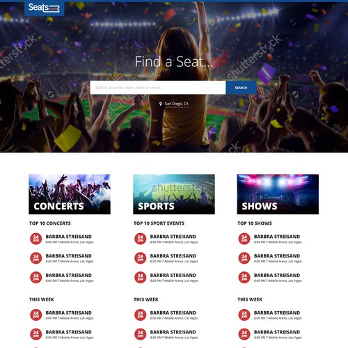 Ticket Market Web Design