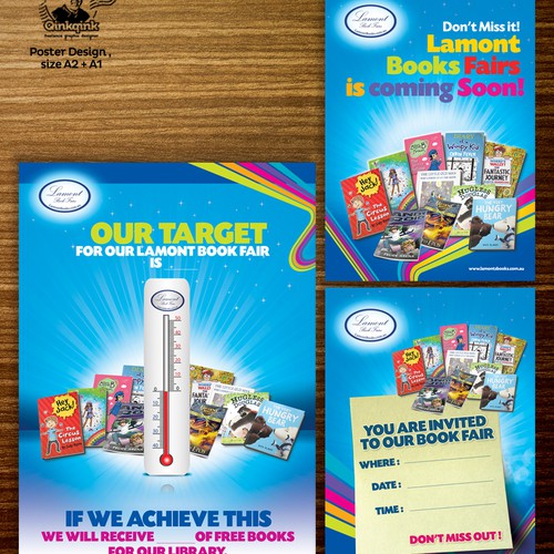 **Guaranteed** Poster design for Lamont Book Fairs