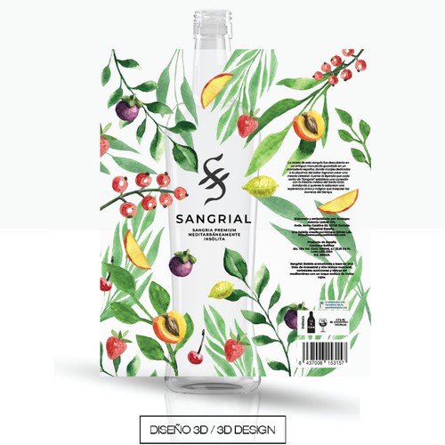 Tropical Concept for Sangria Wine