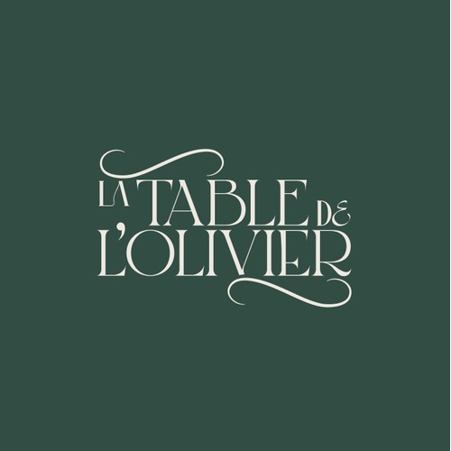 Typographic logo for restaurant