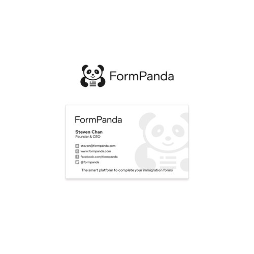 Panda Character Logo