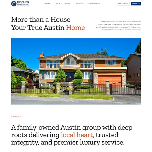 Real Estate Group Website Design