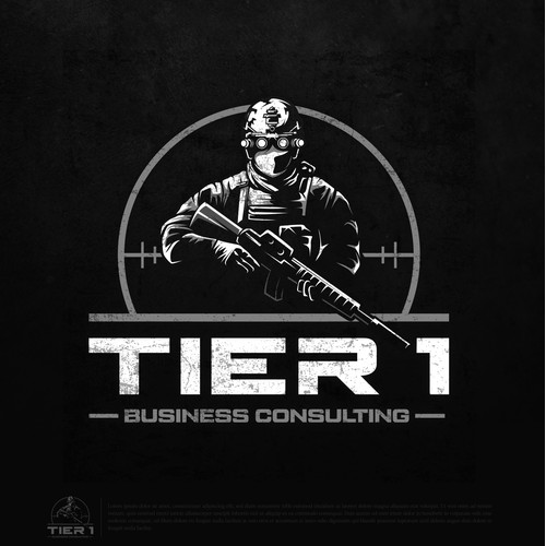 Powerful logo for TIER 1 Business Consulting - Presentation Redesign.