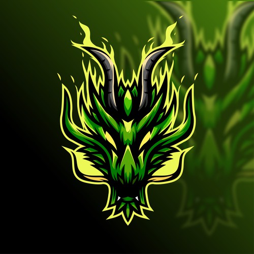 Dragon mascot logo