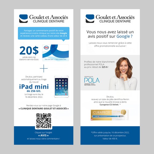 Minimalist & modern flyer design for dental clinic