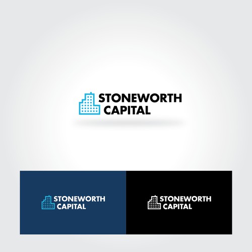 Bold and minimal logo concept for Stoneworth capital.