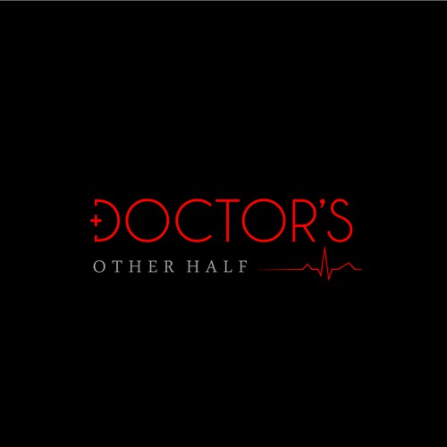 Create a catchy simple logo that captures a unique perspective of becoming a doctor
