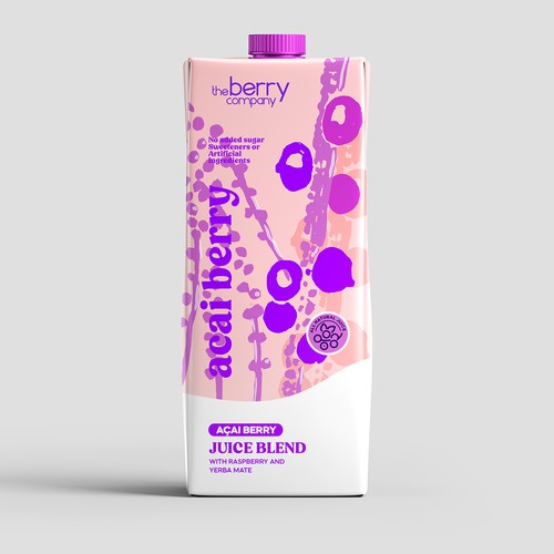 Juice packaging rebrand