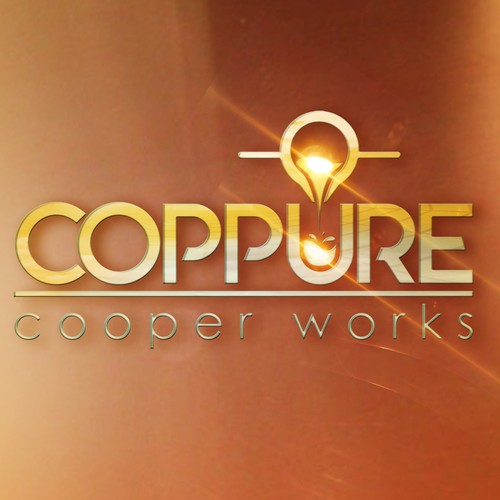 Logotipo para empresa de artículos de cobre en Rusia. Moderno, audaz y literal.