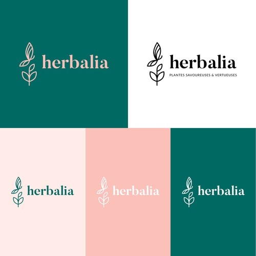 Logo for concept around edible and cosmetic herbs and plants