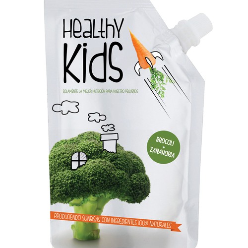 Packaging design for Natural and healthy foods for infants and toddlers