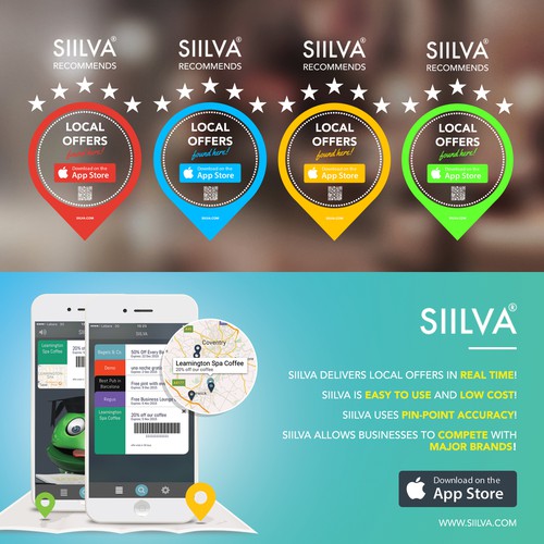 Sticker and banner design for Siilva
