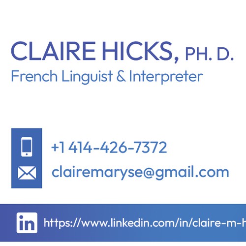 French Accent (Business Card)