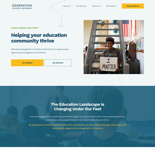 Generation Schools Networks | Squarespace Website for a Non-profit